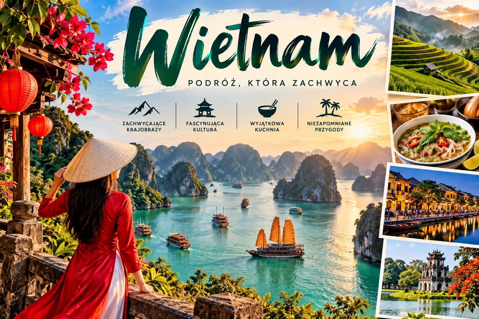 Wycieczka do Wietnamu – Hanoi, Ha Long, Hoi An i Phu Quoc